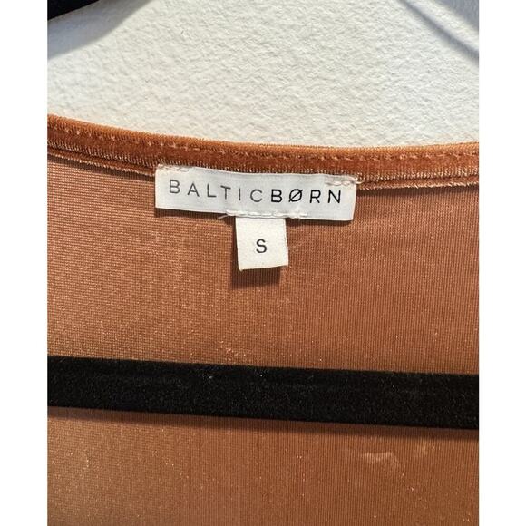 Baltic Born Size Small Katelyn Maxi Wrap Dress Crushed Velvet Burnt Orange Boho - Picture 6 of 12